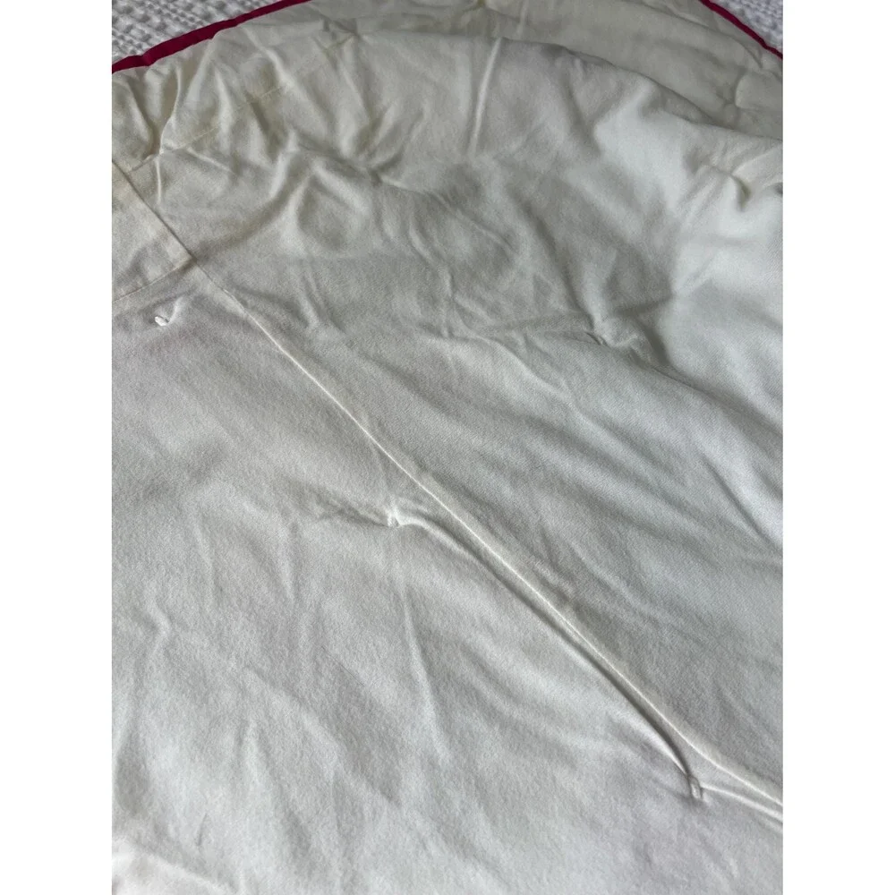 Hand Tied Nine Patch Quilt: Leaf & Grapevine Pattern, Fleece Back